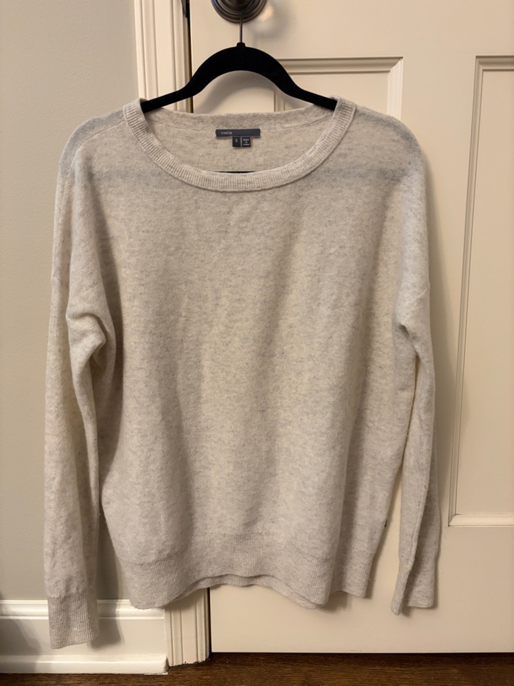 Vince Soft Crewneck Sweater in Heather Gray